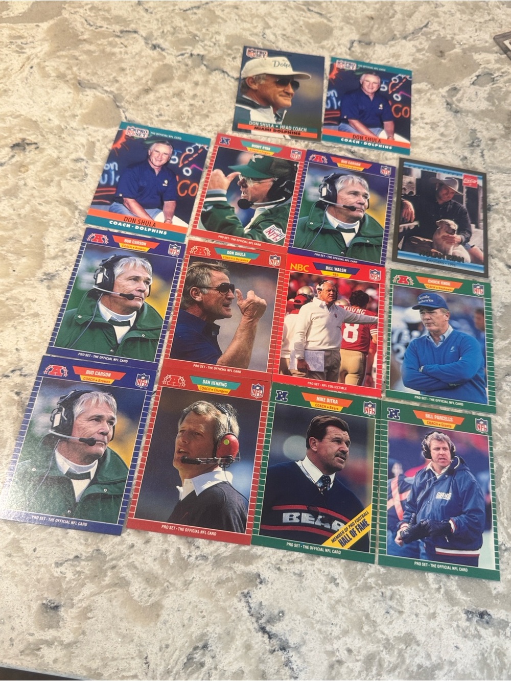 Vintage NFL Trading Card Lot - Coaches Collection - Multi-Color nfl coaches